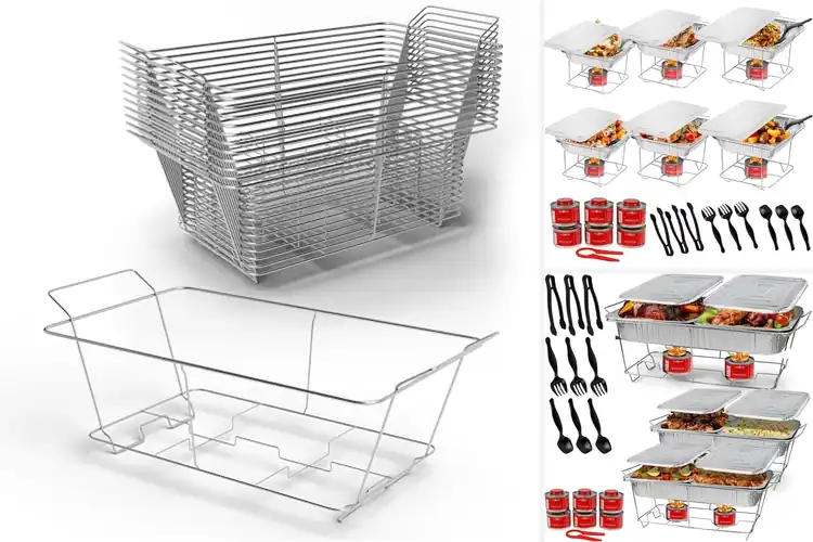 Detailed view of Best Buffet Serving Racks: Keep Food Hot & Organized