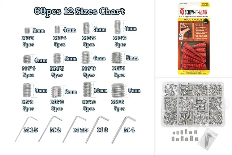Detailed view of Best DIY Repair Screws: Effortless Furniture & Door Repairs