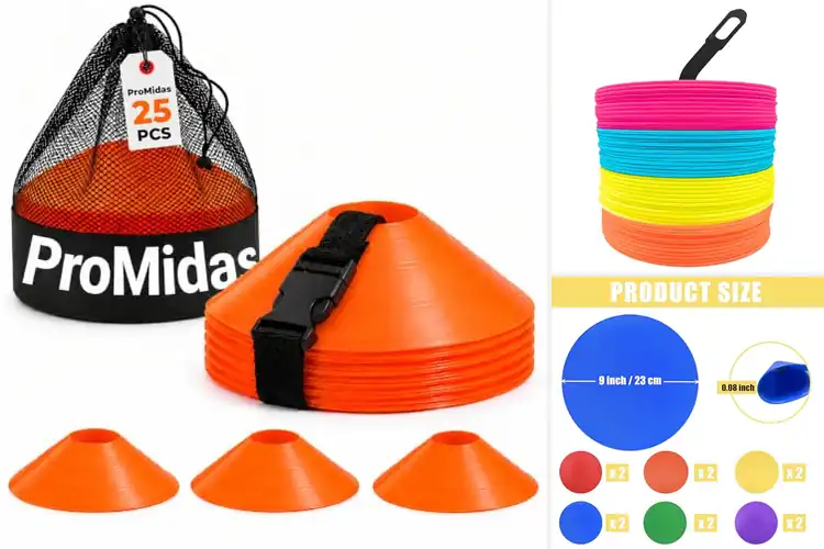 Detailed view of Best Flat Cones for Basketball