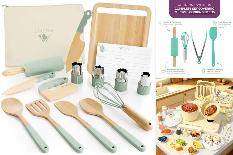 Detailed view of best gender neutral kids cooking sets