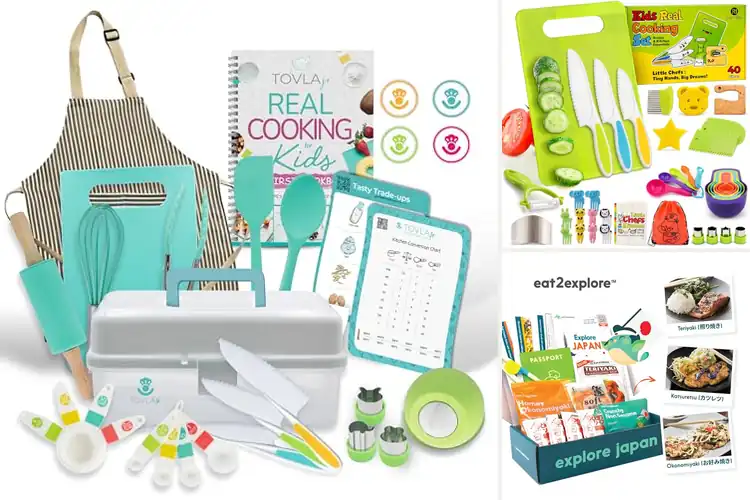 Detailed view of best kids cooking sets with recipes