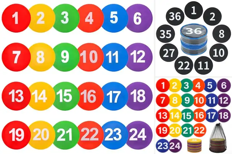 Detailed view of Best Numbered Spot Markers