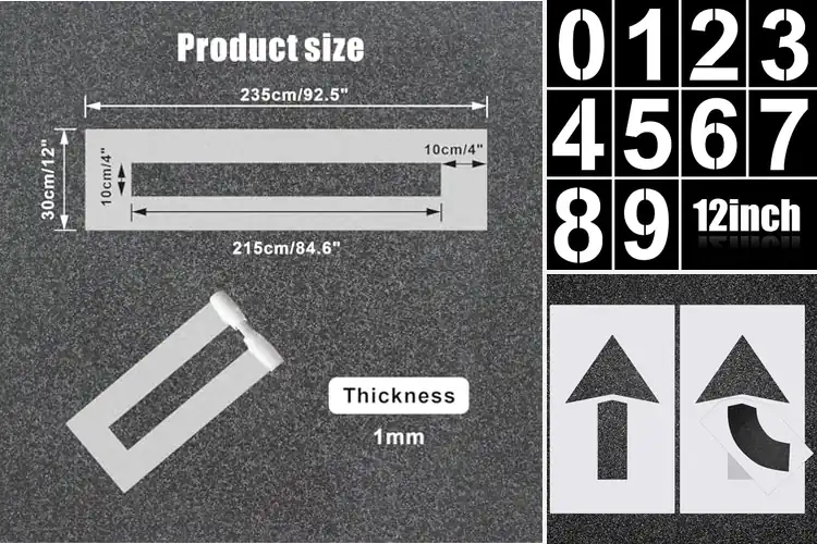 Detailed view of Best Parking Lot Stencils