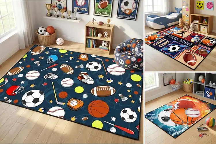 Detailed view of Best Sports Themed Rugs: Top 10 Picks for Fun & Safe Play